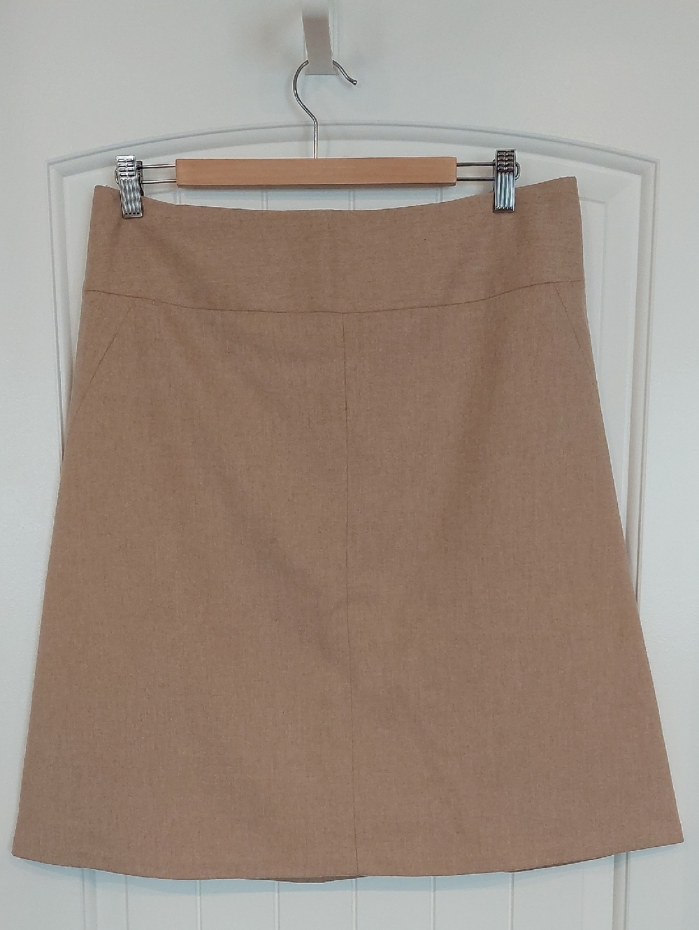 Banana Republic Light Brown Wool Blend Lined Skirt 10